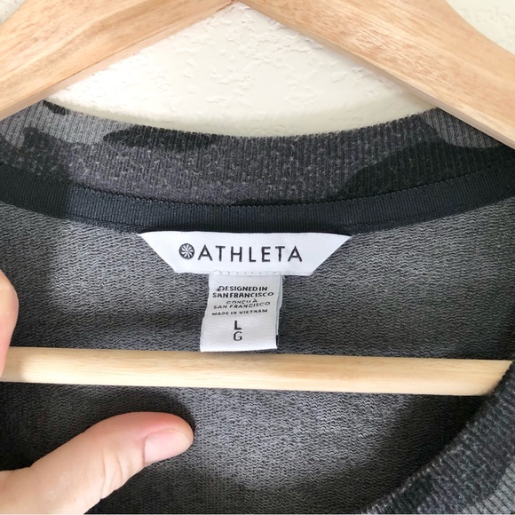 Athleta Balance Camo Sweatshirt Dress, L - Picture 8 of 10